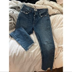 Agolde High Rise Cropped Jeans